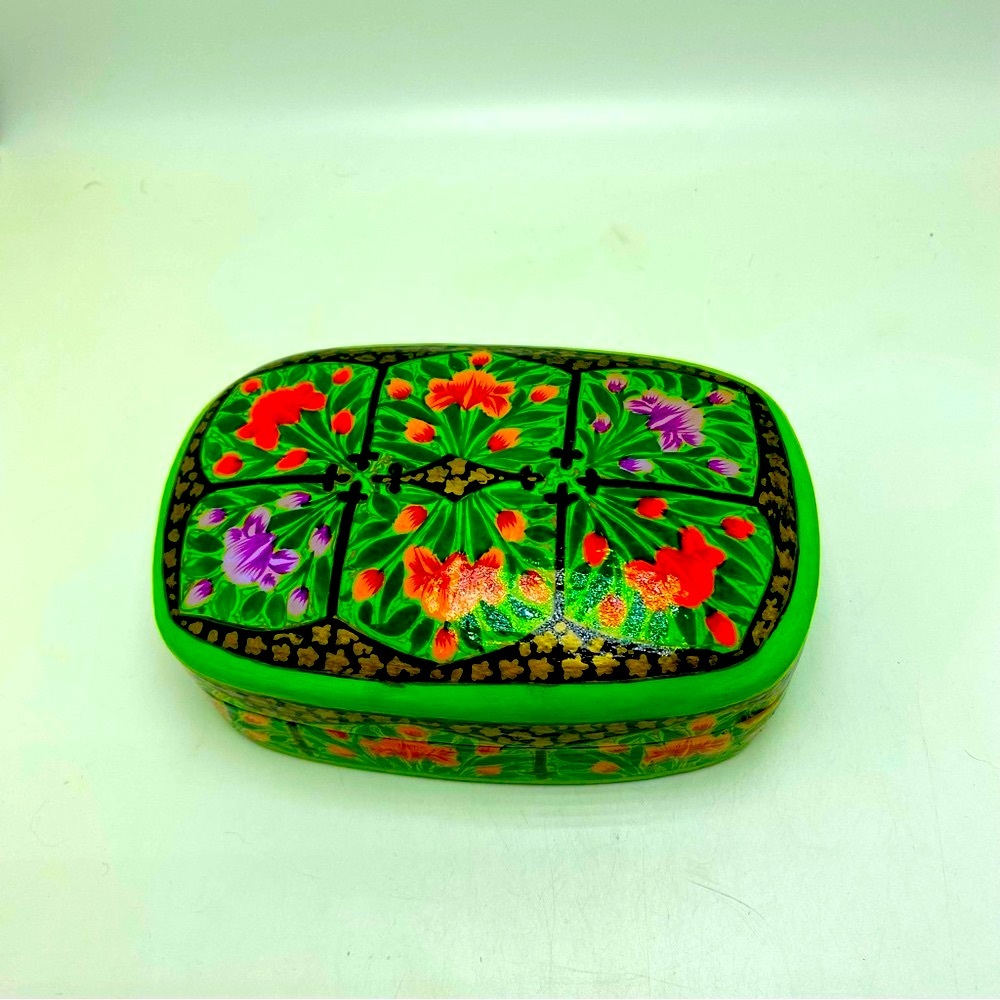 Vintage Kashmir Paper Maché Box